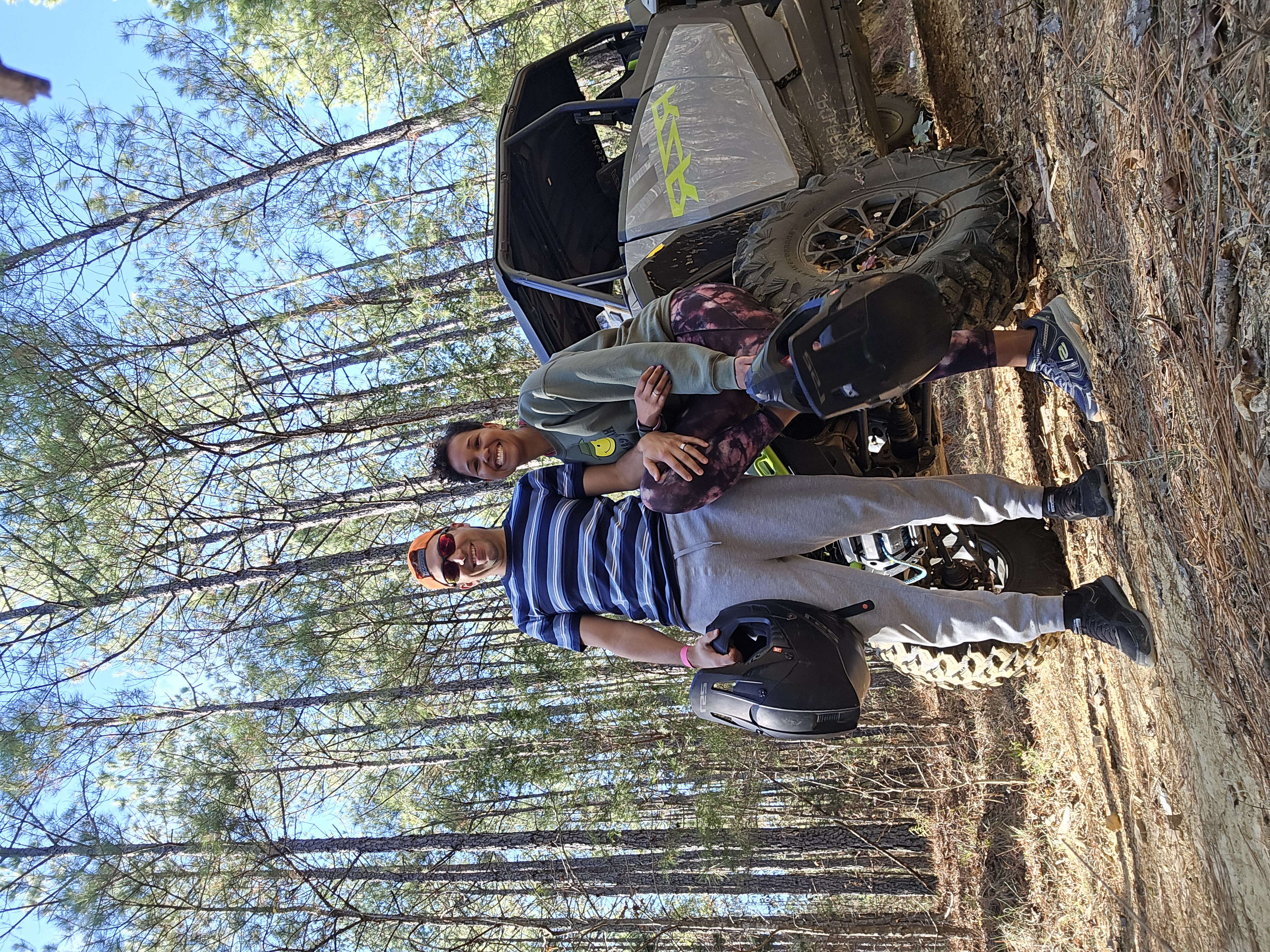 Riders at the event staging area